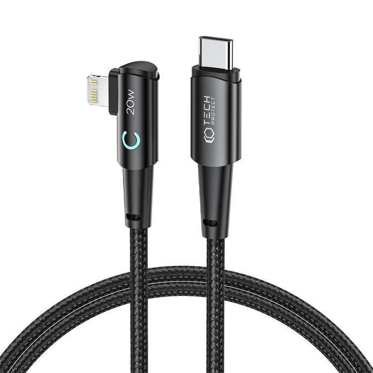 Tech-Protect USB-C till Lightning kabel Ultraboost 1m - Svart | 3541 | AlltMobil