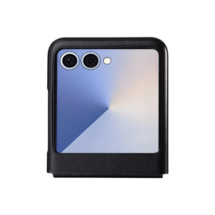 A-One Brand - Galaxy Z Flip 7 Mobilskal PU Läder Protective - Svart