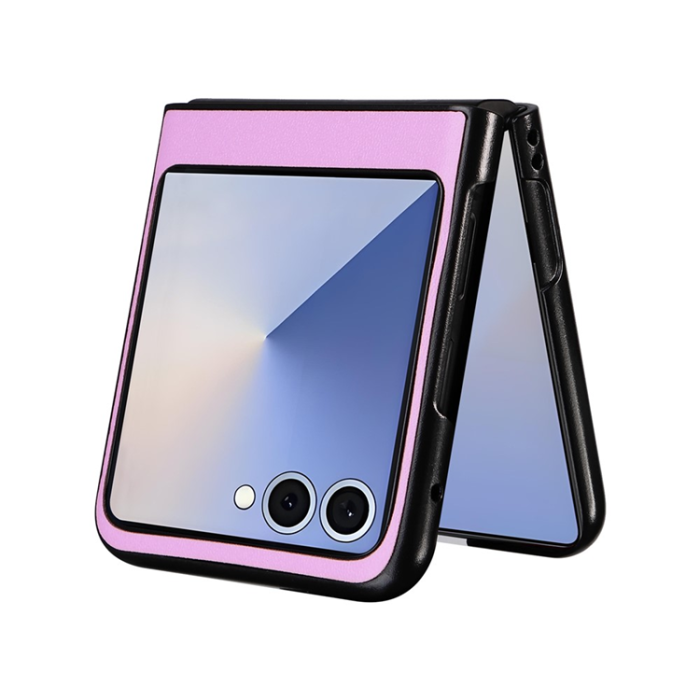 A-One Brand - Galaxy Z Flip 7 Mobilskal PU Läder Protective - Lila