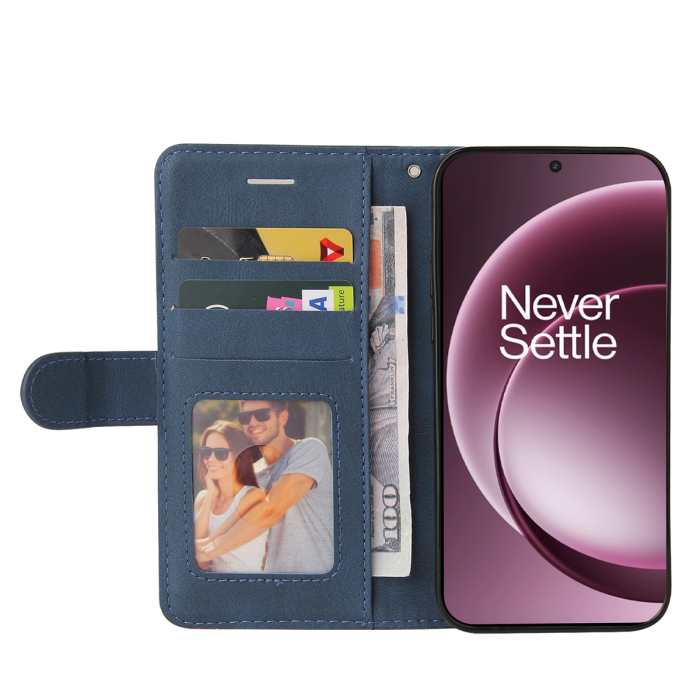 A-One Brand - OnePlus 15 5G Konstläder Plånboksfodral Bi-Färg Splicing Desig