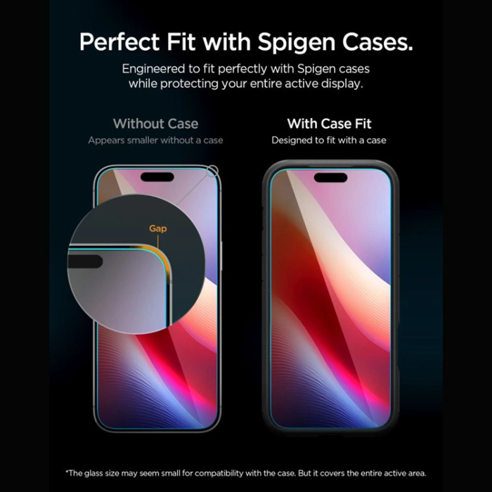 Spigen - Spigen [2-Pack] Härdat Glas Skärmskydd För iPhone 18 Pro/17 Pro/17/16 Pro