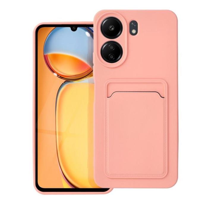 OEM - Xiaomi Redmi 13C/Poco C65 Mobilskal Korthållare - Rosa