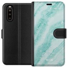 Gustaf - Pl&aring;nboksfodral till Sony Xperia 10 II med Mint Marble