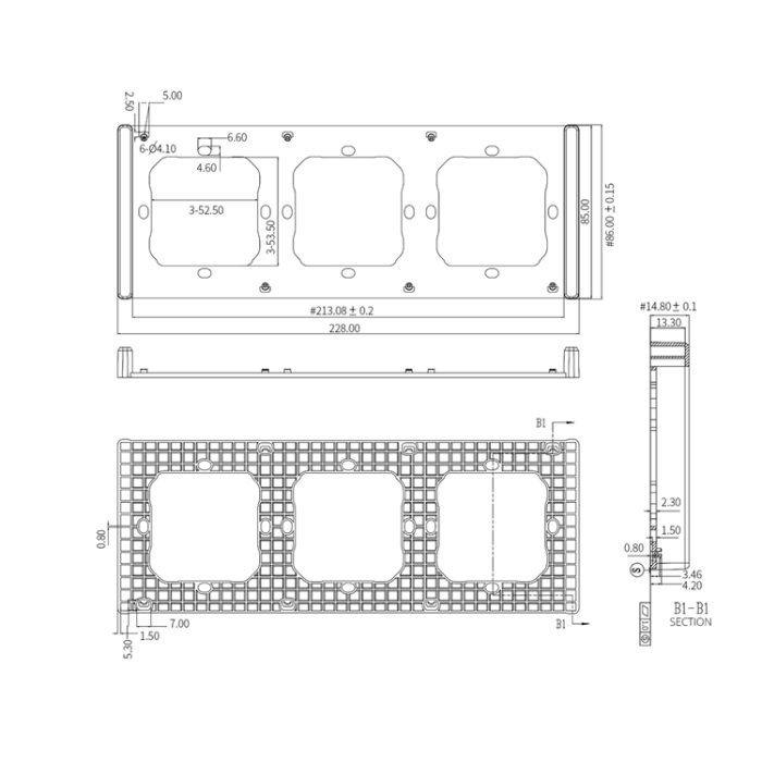 Sonoff - Sonoff Monteringsram för installation av M5-80 väggbrytare
