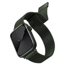 UNIQ - Uniq Apple Watch 4/5/6/7/SE (40/41mm) Armband Stainless Steel - Gr&ouml;n