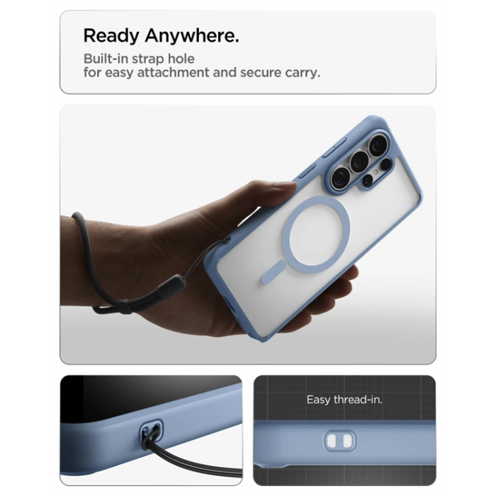 Spigen - Spigen Mobilskal För Galaxy S26 Ultra MagSafe Ultra Hybrid - Ljusblå