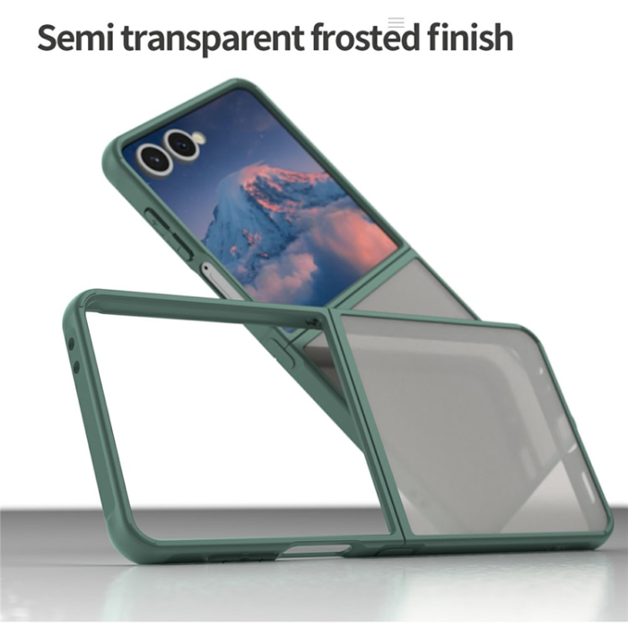 A-One Brand - Galaxy Z Flip 7 Mobilskal Drop Proof Frosted Translucent