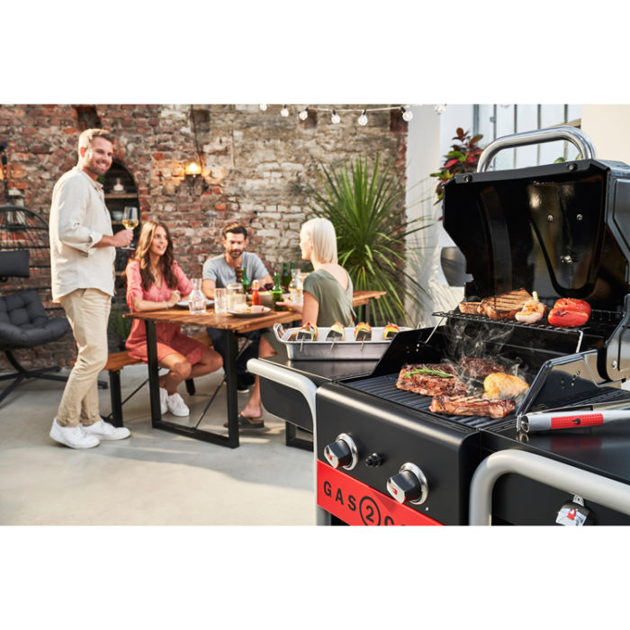 Char-Broil - Char-Broil Hybridgrill Gas2Coal 2.0 2 Brännare