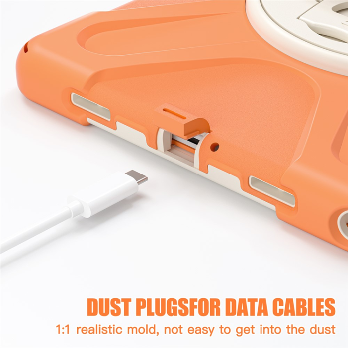 A-One Brand - Galaxy Tab A9 Plus Mobilskal Silikon Rotary Kickstand