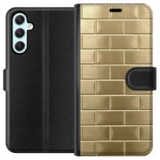 iSecrets - Pl&aring;nboksfodral till Samsung Galaxy A34 med Gyllene Murstenar