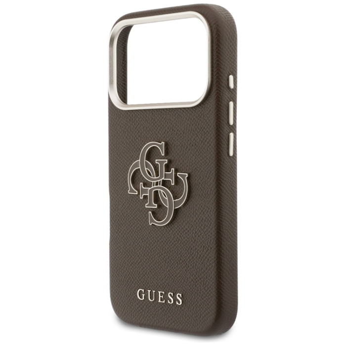 Guess - Guess Mobilskal iPhone 17 Pro FW Resin Logo - Brun