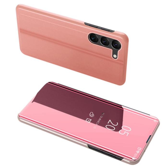 OEM - Galaxy S23 Fodral Clear View Flip - Rosa