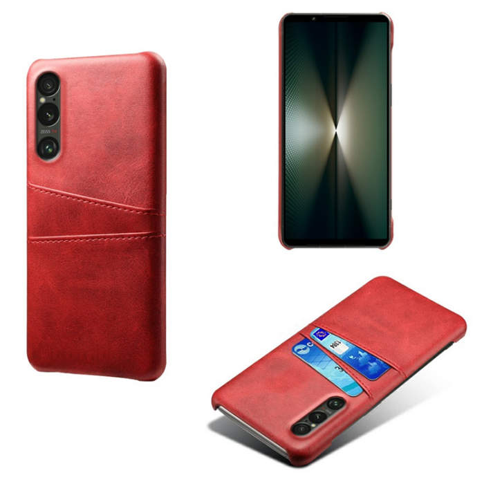 A-One Brand - Sony Xperia 1 VII Mobilskal med Dual Kortfack - Röd