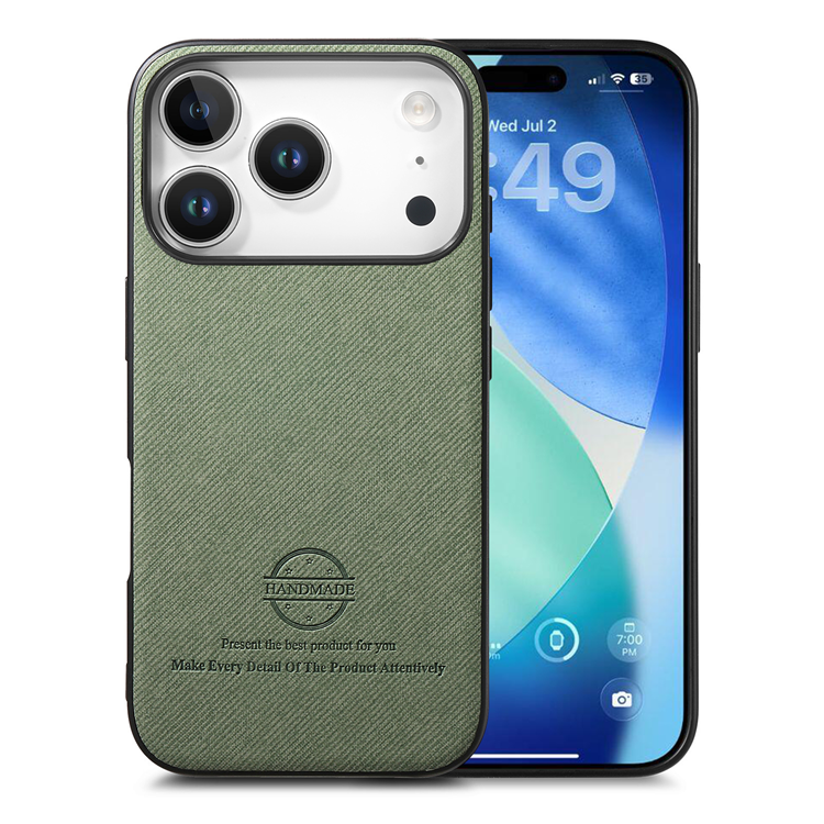 Mobilskal till iPhone 17 Pro Trasa Läder - Grön | 2353 | AlltMobil