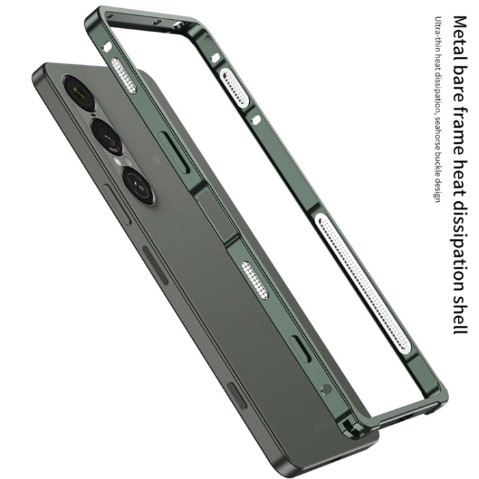 A-One Brand - Sony Xperia 1 VII Mobilskal Bumper med Metallram - Lila