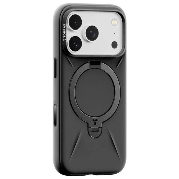 Torras - TORRAS iPhone 17 Pro Max Mobilskal MagSafe Liquid Silikon - Svart