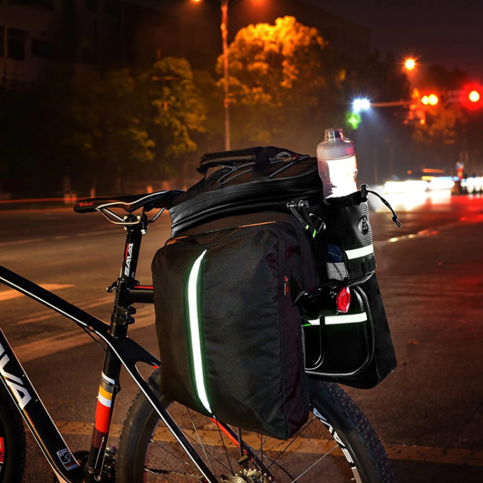 Rockbros - Rockbros A6-6 Cykelväska för Bagageutrymme 35 L med Utfällbara Fickor