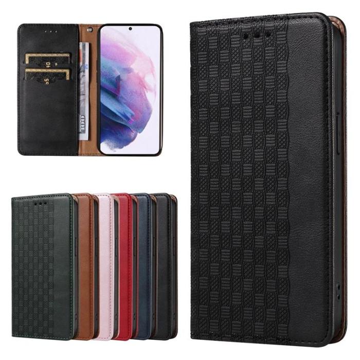 OEM - Galaxy S22 Plus Plånboksfodral Magnet Strap - Svart
