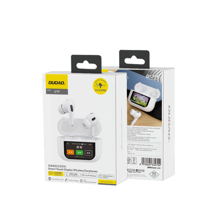 Dudao - Dudao U19 In-Ear TWS Trådlösa Bluetooth 5.3 Hörlurar med LED-display