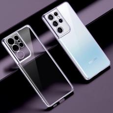 SULADA - SULADA Transparent Electroplating Mobilskal f&ouml;r Galaxy S21 Ultra 5G - Lila