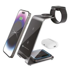 Puro - Forcell 3in1 Trådlös Laddare Mobil, Hörlurar, Apple Watch/Samsung Watch