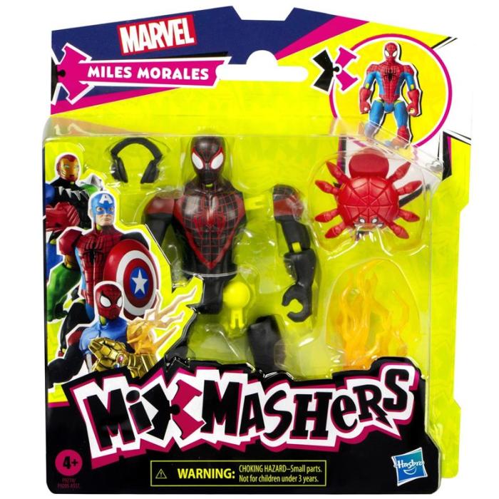 MIXMASHERS - MIXMASHERS Spider-Man 5 Inch Mixmashers Basic Figure Miles Morales