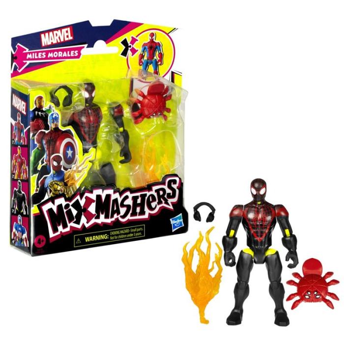 MIXMASHERS - MIXMASHERS Spider-Man 5 Inch Mixmashers Basic Figure Miles Morales