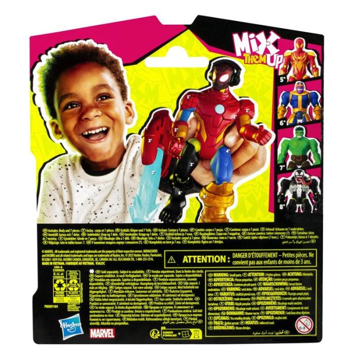 MIXMASHERS - MIXMASHERS Spider-Man 5 Inch Mixmashers Basic Figure Miles Morales