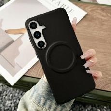 OEM - Mobilskal f&ouml;r Samsung Galaxy S26 Plus Magnetiskt Konstl&auml;der + TPU - Svart