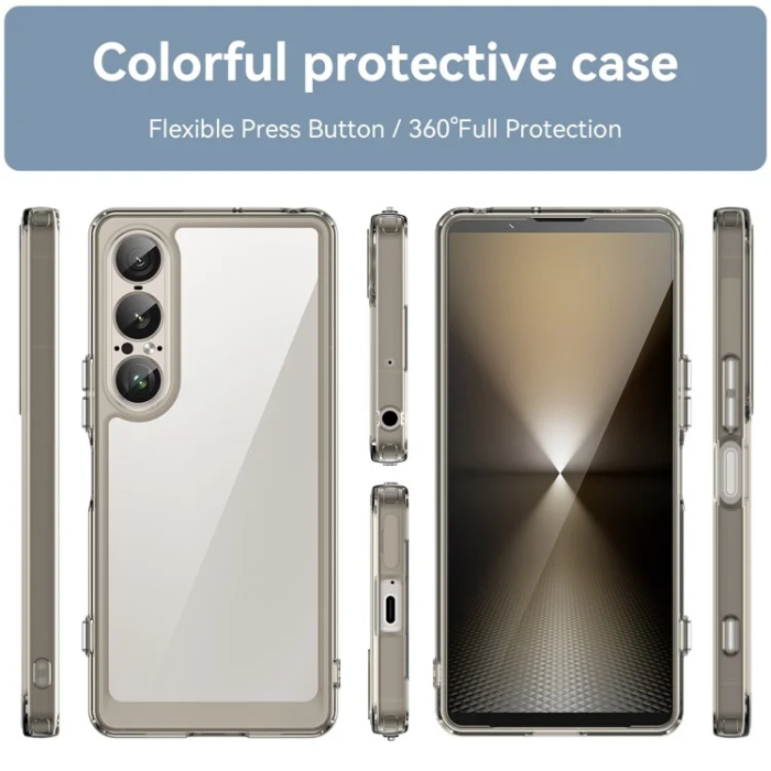 OEM - Sony Xperia 1 VII Mobilskal Acrylic TPU - Grå