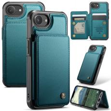 Caseme - CASEME C22 iPhone 16e Fodral Konstl&auml;der med RFID, Gr&ouml;n