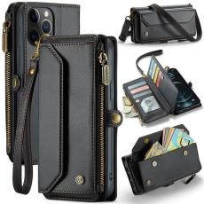 Caseme - CASEME Pl&aring;nboksfodral Konstl&auml;der f&ouml;r iPhone 12 Pro Max - Svart