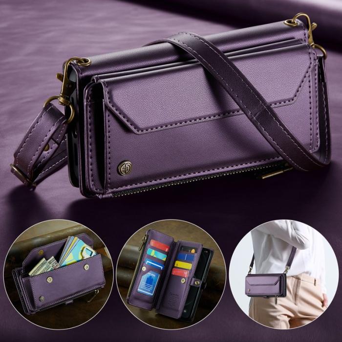 Caseme - CASEME Plånboksfodral Konstläder för iPhone 12 Pro Max - Lila