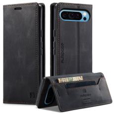 AUTSPACE - AUTSPACE Google Pixel 9 Pro XL Wallet Fodral KonstL&auml;der - Svart