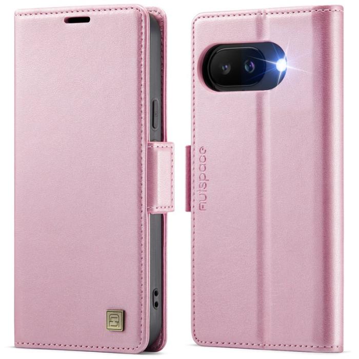 AUTSPACE - AUTSPACE Google Pixel 9a Fodral - KonstLäder - Retro - Rosa