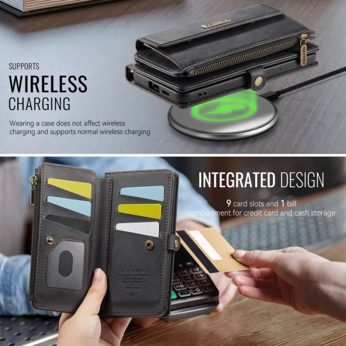 Caseme - CASEME C39 Mobilskal till Samsung Galaxy S25 Edge med RFID, Svart