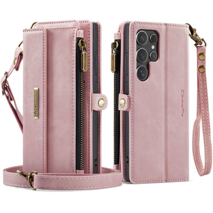 Caseme - CASEME C39 Mobilskal till Samsung Galaxy S25 Ultra RFID-Skydd Rosa