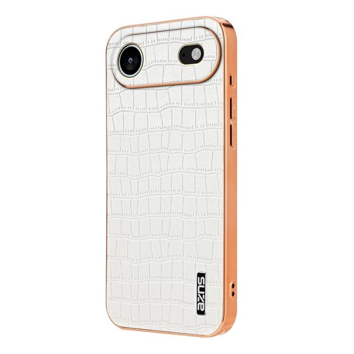 AZNS - AZNS iPhone Air Fodral Electroplating KonstLäder - Vit