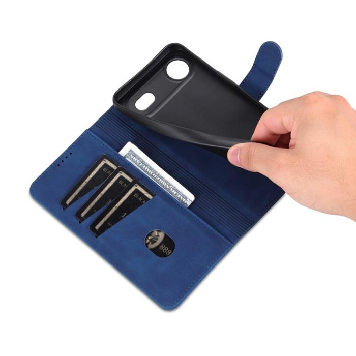 AZNS - AZNS iPhone Air Plånboksfodral Konstläder - Blå
