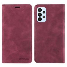 BETOPNICE - BETOPNICE 003 Samsung Galaxy A73 5G Pl&aring;nboksfodral Konstl&auml;der - R&ouml;d
