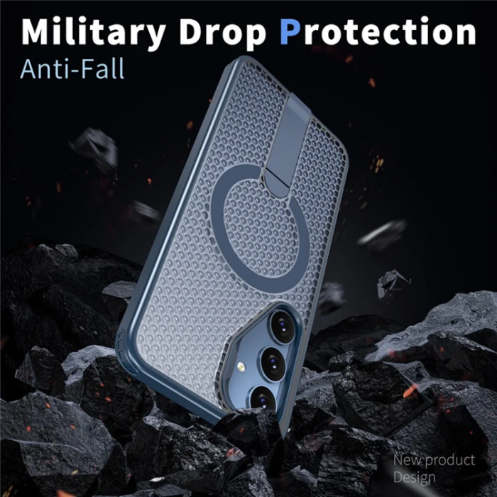 A-One Brand - Mobilskal till Galaxy S25 FE Magsafe Grid Texture