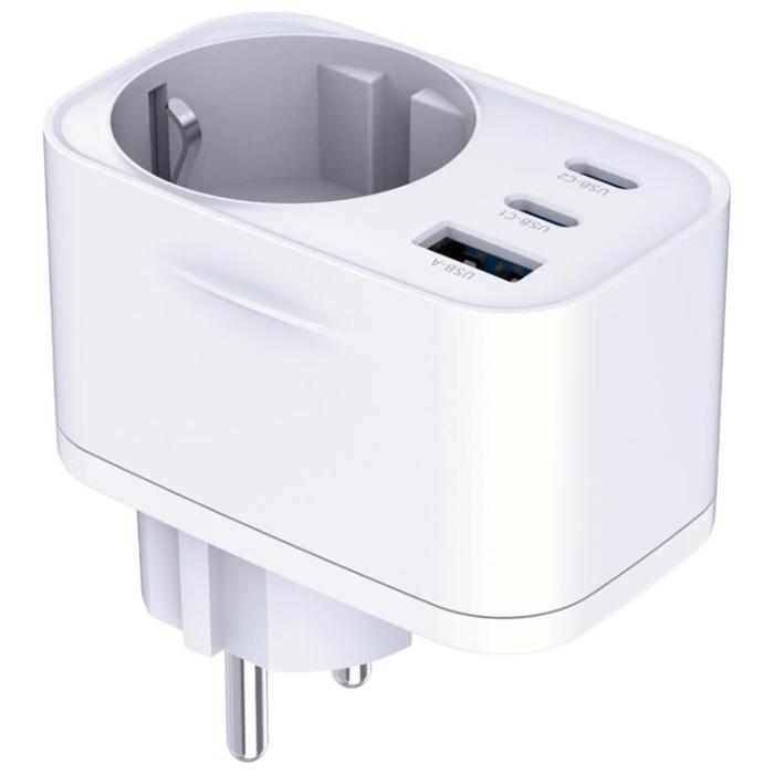 3MK - 3MK Snabbladdare 30W 1xUSB-A 2xUSB-C 1xSocket