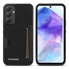 FORWENW - FORWENW F5 Series Samsung Galaxy A55 Fodral KonstL&auml;der - Svart