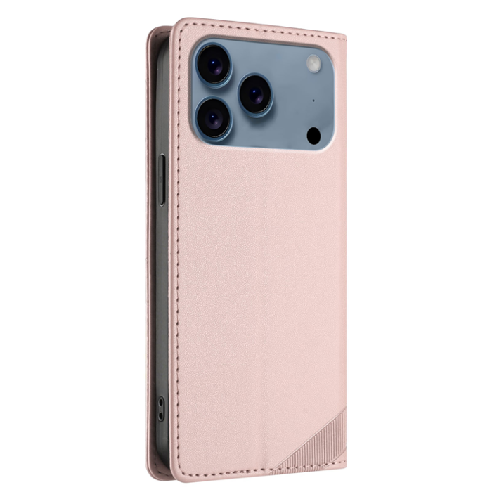 A-One Brand - iPhone 17 Pro Max Plånboksfodral Punk Style Imprinted - Rosa