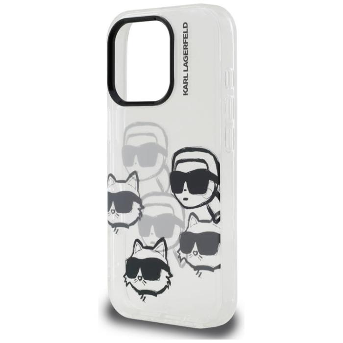KARL LAGERFELD - Karl Lagerfeld iPhone 16 Pro Mobilskal IML Multi K&C Head - Transparent