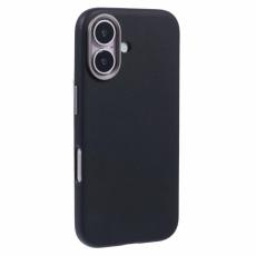 X-Level - X-LEVEL Mobilskal till iPhone 16 PU L&auml;der St&ouml;tt&aring;ligt Skydd - Svart