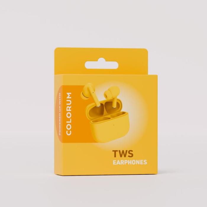 Colorum - Colorum TWS In-Ear Hörlurar Bluetooth CTWS-05 - Gul