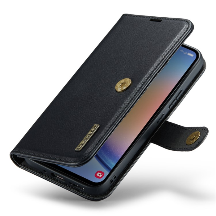 DG.MING - DG.MING Galaxy A34 5G Plånboksfodral Äkta Läder 2in1 - Svart