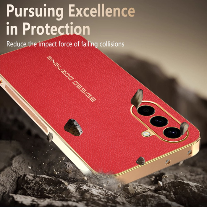 A-One Brand - Galaxy A57 Mobilskal Litchi Texture Anti Scratch