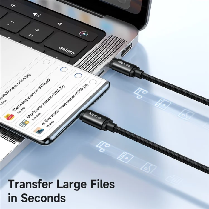 MCDODO - MCDODO USB-C - USB-C 240W Kabel 2m CA-3681 - Svart